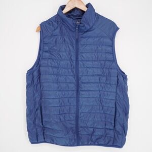 Uniqlo Down Puffer Vest Mens XXL  Full Zip Pockets Packable Lightweight Gorpcore